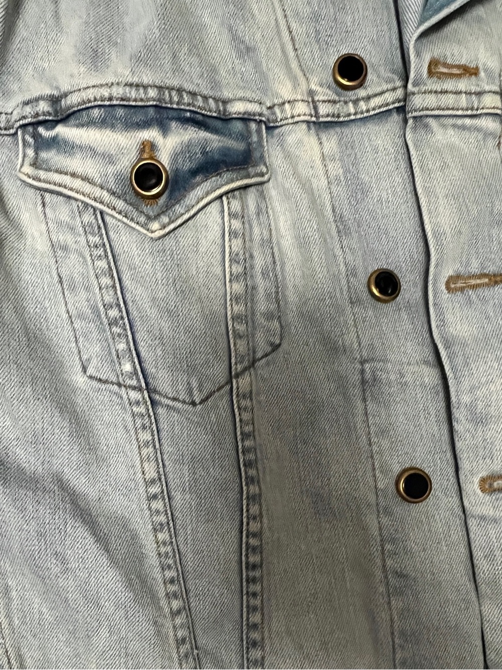 Khaite Light Wash Denim Jacket - Picture 3 of 6